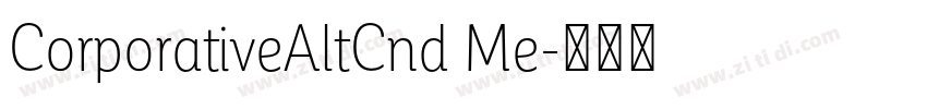 CorporativeAltCnd Me字体转换 CorporativeAltCnd Me字体转换